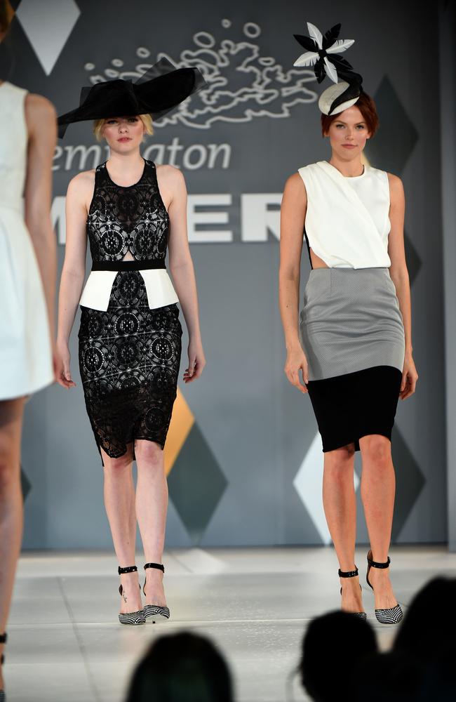 Spring Fashion Lunch Fashion Parade at Flemington Racecourse. Alex Perry outfits. Picture: Jay Town