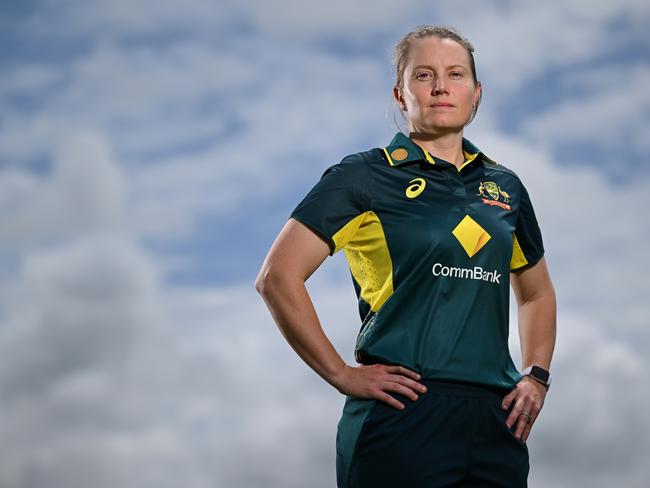 Australian captain Alyssa Healy. (Photo by Albert Perez/Getty Images)