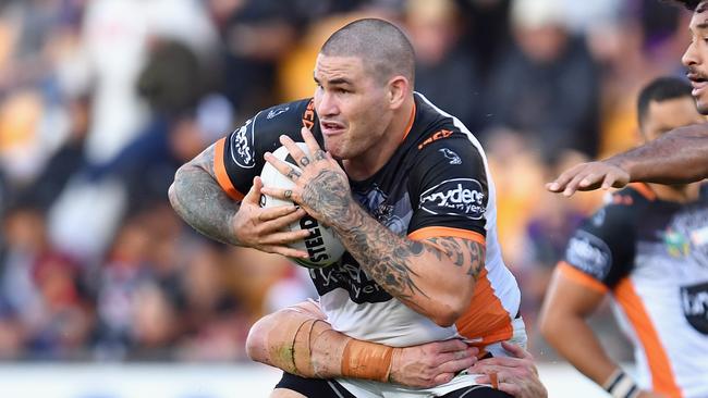 Russell Packer suffered a knee injury against the Storm.
