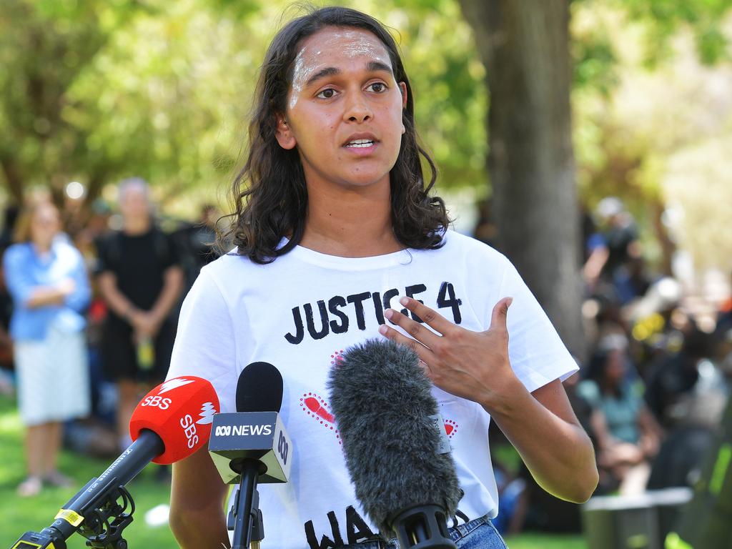 Samara Fernandez said “Rolfe’s actions continue to show a blatant disregard to our family”. (AAP Image/Chloe Erlich)