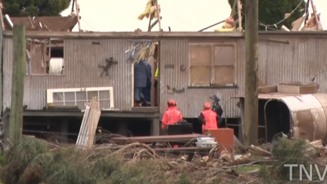 Damage from the tornado at Meadow Flat, north of Bathurst. Picture: TNV