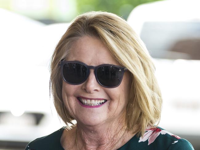 LNP president Cynthia Hardy arrives at the Groom LNP preselection vote, Sunday, October 25, 2020. Picture: Kevin Farmer