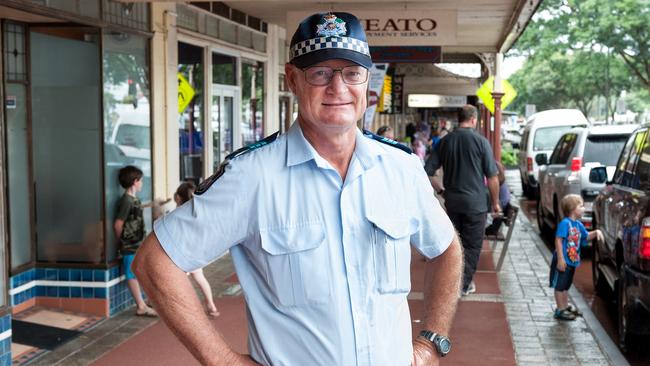 Officer-in-charge of Childers Police Station Sergeant Geoff Fay. Picture: Paul Beutel