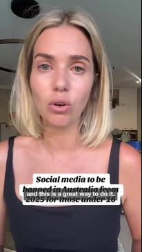 Woman supports Albo's teen social media ban