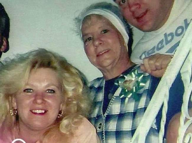 Mike Carroll’s mum, centre, died in 1998. Picture: Facebook