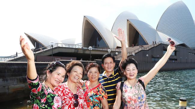 Almost 1.3 million Chinese tourists travel to Australia each year spending $11.5 billion. Picture: John Feder