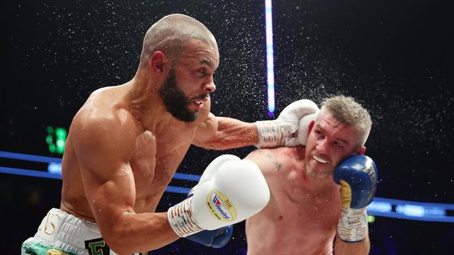 Liam Smith’s face was tenderised. Photo by Matt McNulty/Getty Images.