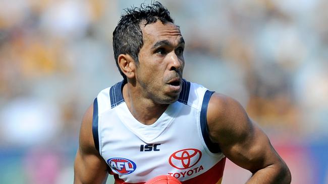 Eddie Betts produced some more magical moments in Adelaide’s win over Hawthorn. (AAP Image/Joe Castro)