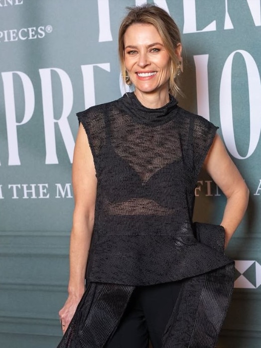 Actor Kat Stewart at NGV French Impressionism’s opening night. Picture: NGVMelbourne/Instagram