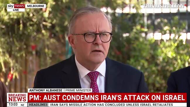 Prime Minister addresses Australia's role in Middle East tensions