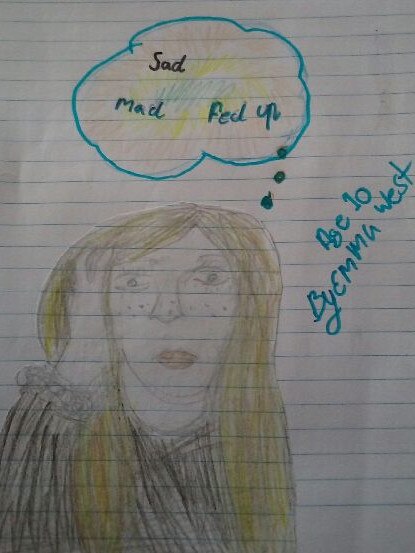 Pupil Emma feels ‘sad, mad, fed up’ about not returning to school yet.