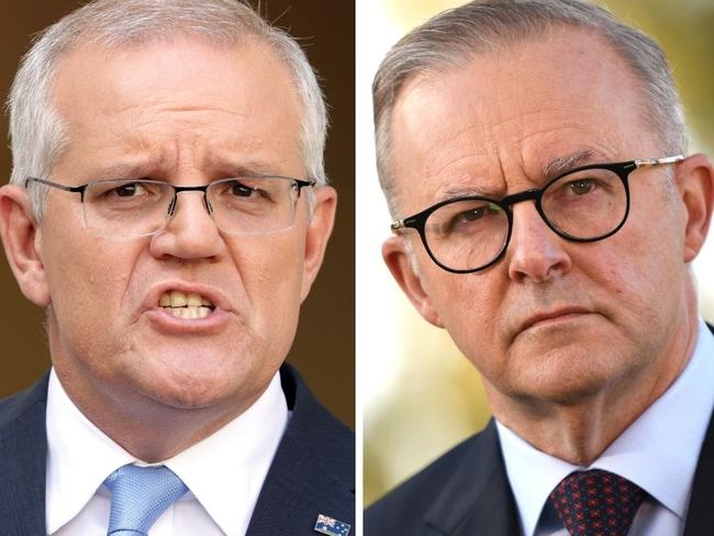 Scott Morrison Anthony Albanese composite image - Picture: Toby Zerna; Naomi Jellicoe/NCA Newswire