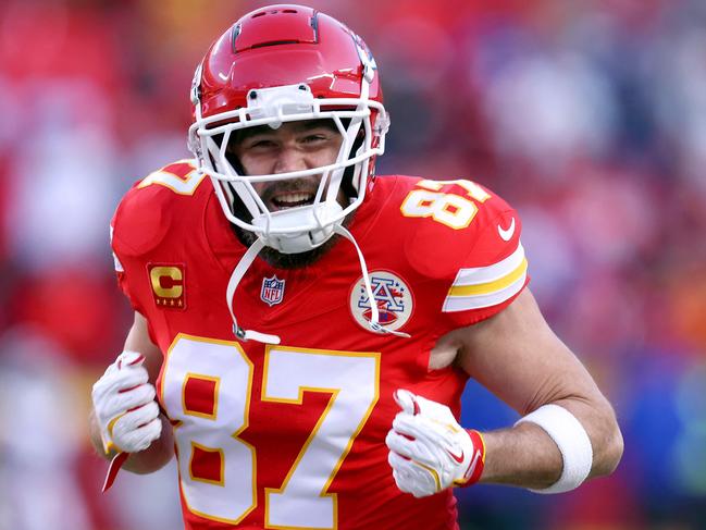 Travis Kelce is one of the key Kansas City Chiefs players in the quest for a third straight Super Bowl. Picture: Jamie Squire/Getty Images/AFP