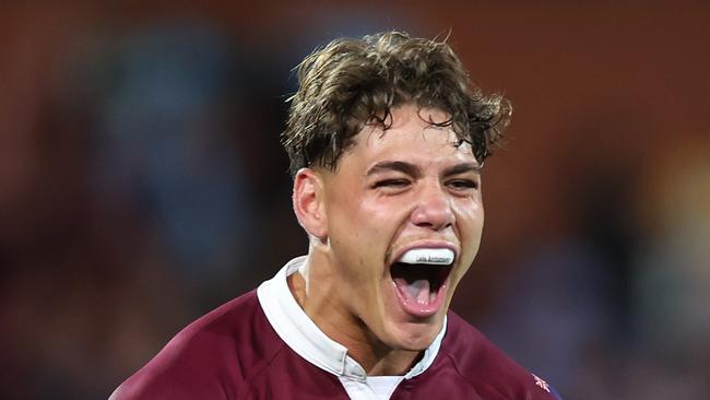 Star fullback Reece Walsh is expected to play against the Sharlks after a fantastic Origin debut. Picture: Mark Kolbe/Getty Images