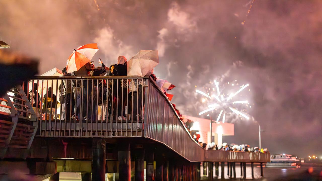 A last-minute change meant the competition had three different locations for the firework shows. Picture: Celeste Humphrey