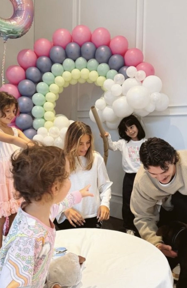 Ben Silvagni is pictured at the fifth birthday of Charlie Wood, Eve’s sister. Picture: Instagram