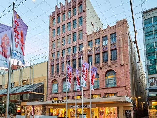 The David Jones building is heritage-listed.