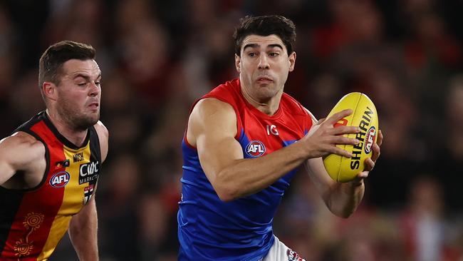 Christian Petracca played mostly as a forward against St Kilda. Picture: Michael Klein