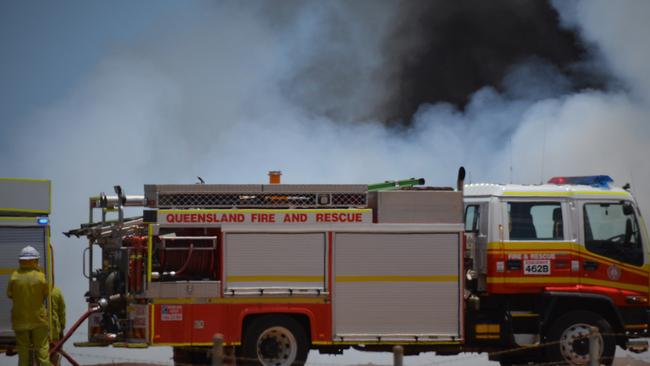 Four fire crews were called to a shed fire on Pacey Street, Parkhurst, early on November 23. PHOTO: File.