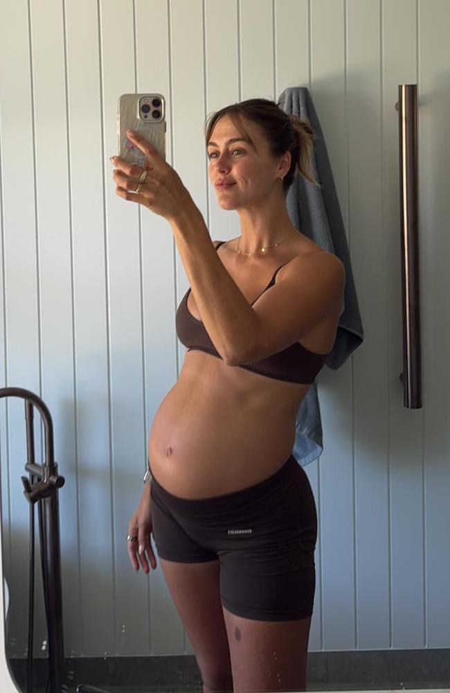 She is pregnant with her second child. Picture: Instagram/@stephclairesmith