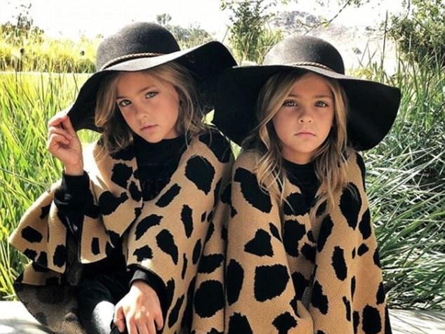 The girls jumped at the chance of modelling when their mother asked if they wanted to (Picture: Instagram)