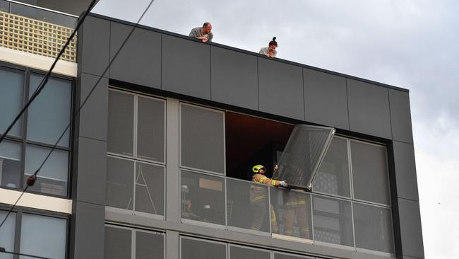 Apartments were also impacted by the wild winds. Picture: Jason Edwards