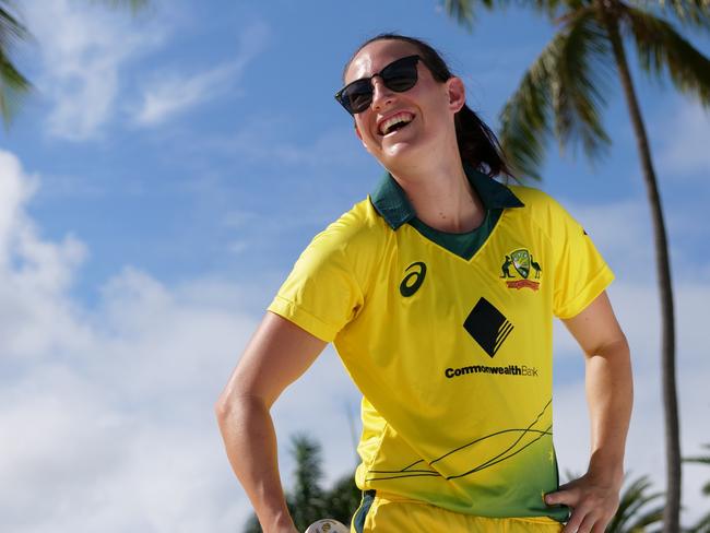 South Australian bowler Megan Schutt is in the Caribbean on tour with the Australian Women's Cricket Team. Picture: cricket.com.au