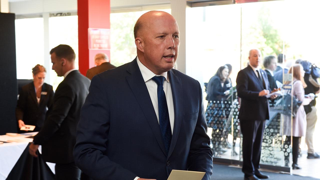 Minister for Home Affairs Peter Dutton says the Tamil couple has unfairly dragged their two young children through drawn-out court appeals. Picture: AAP Image/Mark Jesser