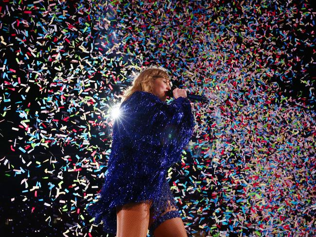 Famed fashion designers have made custom outfits just for Swift to tour around in, and much of the cost went into making them durable and adjustable. Picture: Graham Denholm/TAS24/Getty Images for TAS Rights Management