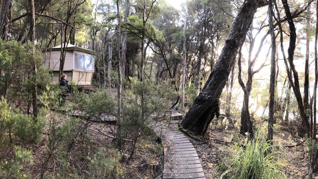 Par Avion's standing wilderness camp at Bathurst Harbour. Port Davey, Tasmania's Southwest National Park. Picture: PHILIP YOUNG