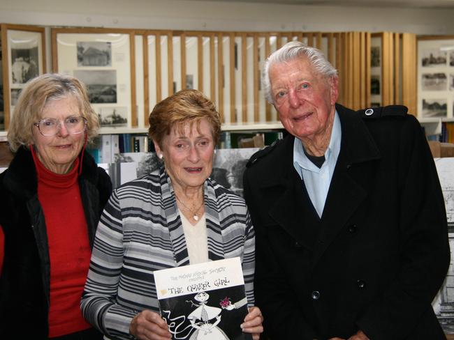 Clifton Haynes (right) at the Mosman Library.