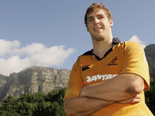 Dan Vickerman was an immense lock for the Wallabies. Born in South Africa, he is pictured in the shadow of Table Mountain in Cape Town in 2005. Picture: David Rogers/Getty Images