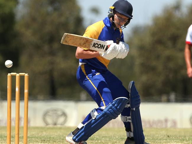 VSDCA Cricket: Melton v Taylors Lakes: Luke Denny of Taylors Lakes battingSaturday, January 23, 2021, in Toolern Vale, Victoria, Australia. Picture: Hamish Blair