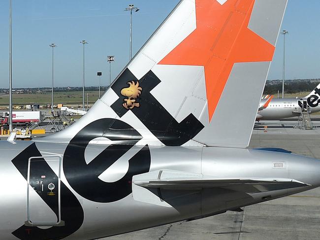 To celebrate the cinema release of Snoopy and Charlie Brown: The Peanuts Movie, Jetstar has partnered with 20th Century Fox Films to unveil a special ÔPeanutsÕ inspired aircraft which will feature Peanuts characters both inside and out. On Monday morning at 8am, the aircraft will be revealed and weÕll be taking a group of kids and their best friends from Melbourne to Sydney on the new plane for a special VIP day and a preview screening of the new film. Picture : Mike Keating.