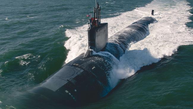 A Virginia-class submarine. Picture: US Navy/Ashley Cowan