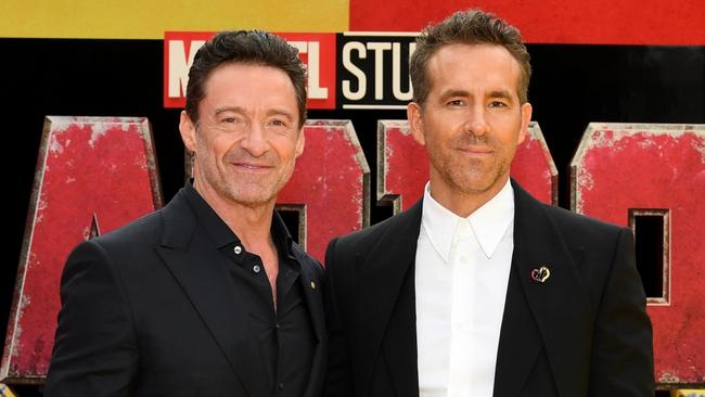 NEW YORK, NEW YORK - JULY 22: (L-R) Hugh Jackman and Ryan Reynolds attend the Deadpool & Wolverine World Premiere at the David H. KochÃ&#130;Â Theater on July 22, 2024 in New York City.  (Photo by Noam Galai/Getty Images for Disney)