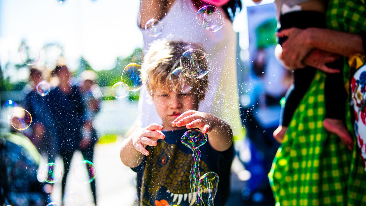 Children had at absolute blast at Messy Play Nambour on Wednesday. Photo: Joseph Byford Photography