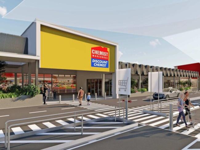 Chemist Warehouse and Coles are the two feature tenants who will open at the Sungate Business Park on November 18. Picture: Contributed