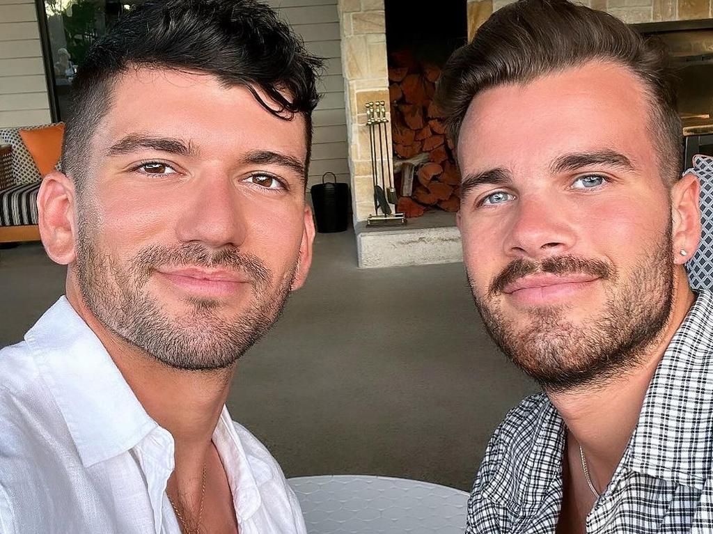 Luke Davies (left) and Jesse Baird (right). Picture: Instagram