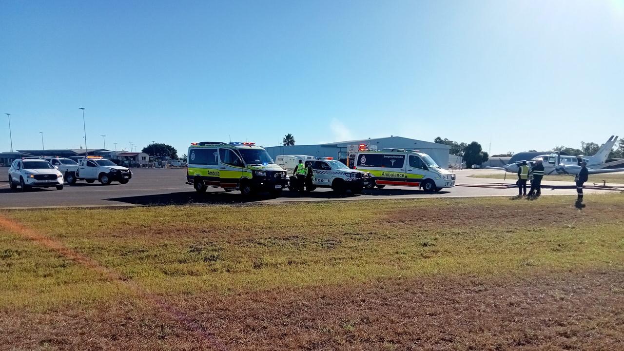 A plane was forced to land at Emerald Airport on April 11, 2024. Picture: Central Highlands Regional Council