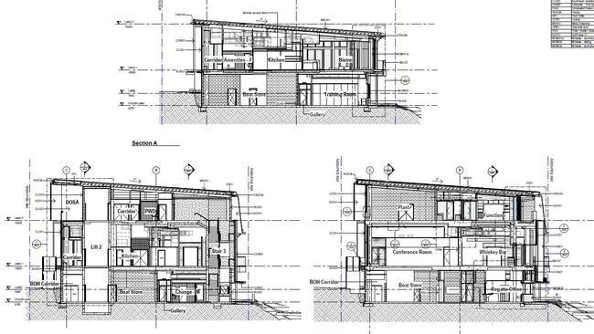 Elevations of the new Keppel Bay Sailing Club Convention Centre by Arkhefield Architecture.