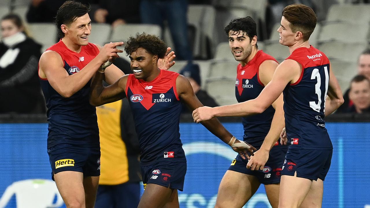 The Demons are the only AFL side yet to record a loss this year. (Photo by Quinn Rooney/Getty Images)