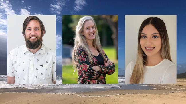 Coffs Coast Advocate journalists Tim Jarrett and Jasmine Minhas and editor Janine Watson (centre).