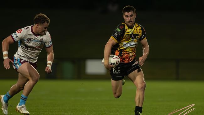 Sunshine Coast Falcons player Scott Galeano in action. Picture: Nicola Anne Photography