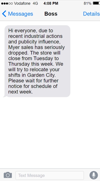 The company informed employees that the Uptown store would be closed this week.