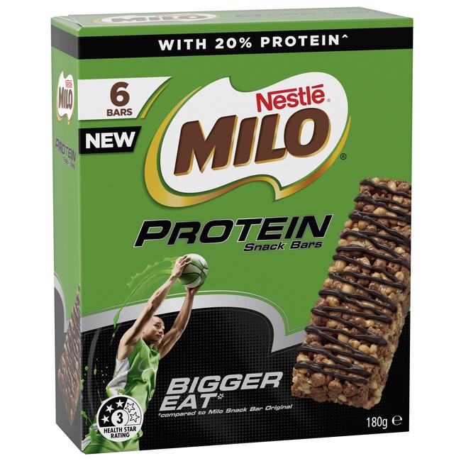 There are also protein bars.