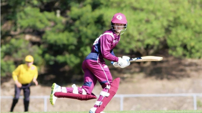 St Patrick's College student Steve Hogan representing the Queensland under 17s - he was named player of the national championships.