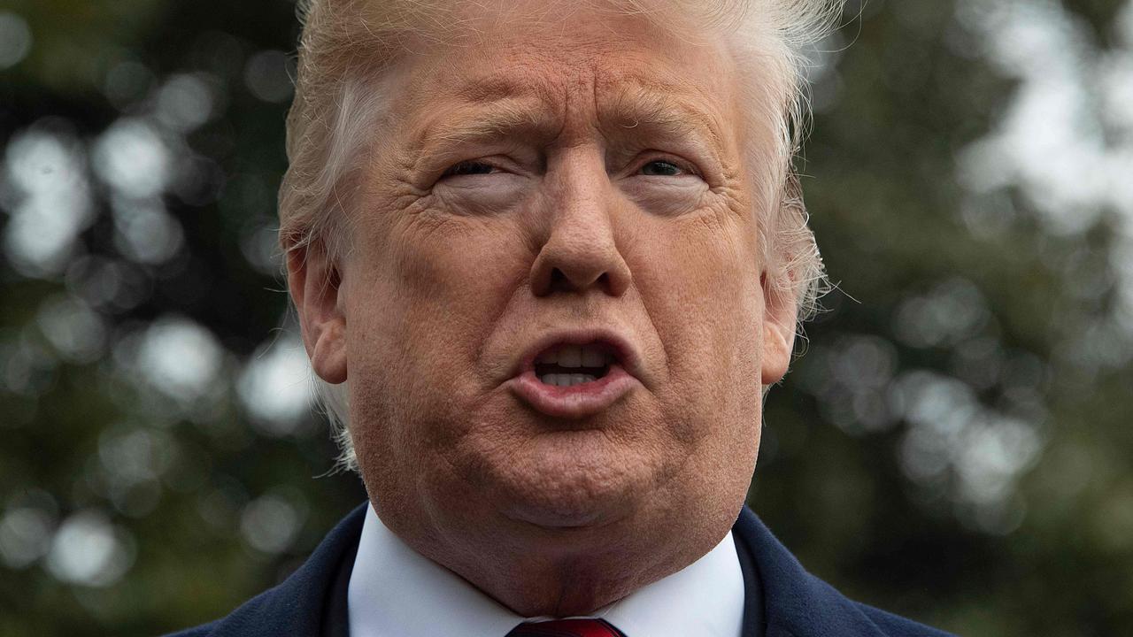Donald Trump slammed the report, claiming he was being treated worse than any other president since Abraham Lincoln and that the media was losing credibility. Picture: Jim Watson/AFP