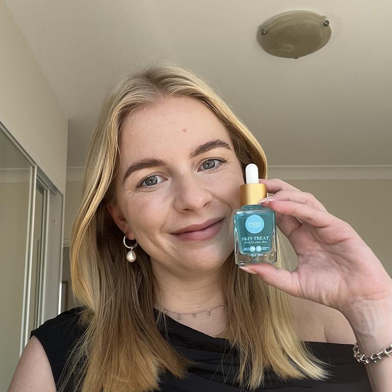 This is my favourite hyaluronic acid serum. Picture: news.com.au/Hannah Paine.