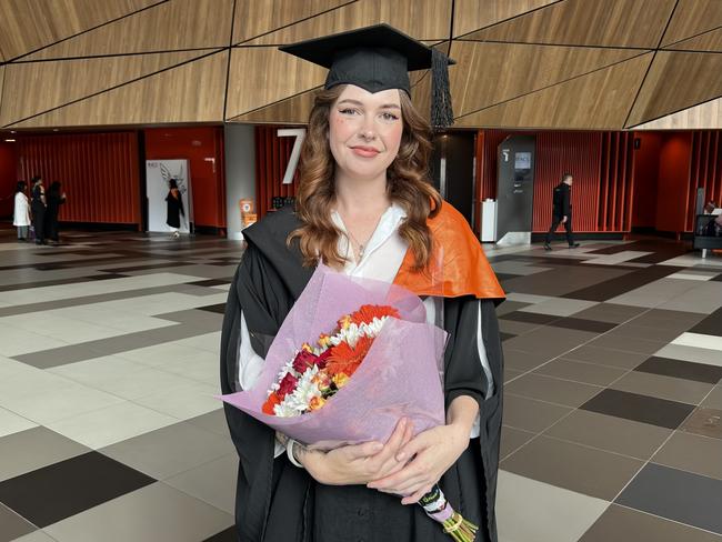 Kayleen Fuller graduates from the Australian Catholic University with a Bachelor of Nursing. Picture: Brittany Busch